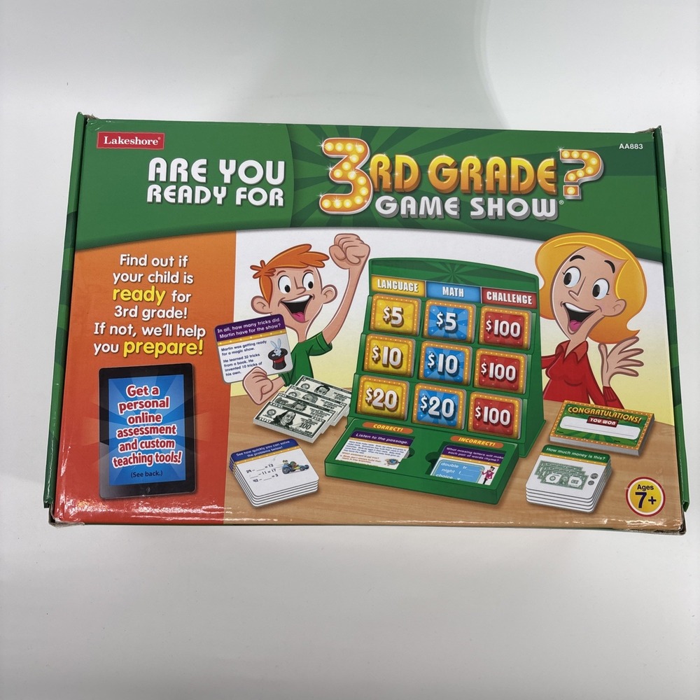LakeShore Are You Ready‎ For 3rd Grade Game Show Ages 7+ Educational READ